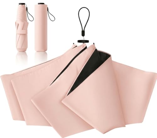 【145g超軽量 & 直径90cm】日傘 折りたたみ傘 100%完全遮光 紫外線遮断 UPF50+ 晴雨兼用傘 折り畳み 遮熱効果 涼しい 21cmコンパクト スリム 丈夫な6本骨 撥水 耐風 梅雨対策 通勤 通学 ギフト