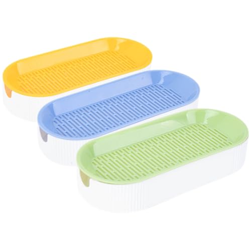 jojofuny Set 3 Pezzi Fioriere Erba Gatta senza Terra in Plastica Resistente Coperchio, Cassetta per Piantagione Doppio Strato per Coltivazione Domestica, Box Pratico per Piante di Gatti