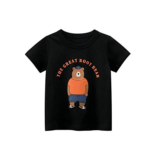 BenCreative T-shirt à manches courtes en coton pour bébé garçon Motif The Great Bear - Noir - 90 cm Cover