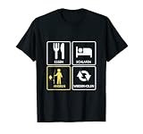 Essen Schlafen Angeln Wiederholen Fischer Angler Spruch T-Shirt