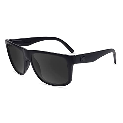 Knockaround Torrey Pines Sport - Polarized Running Sunglasses for Women & Men - Impact Resistant Lenses & Full UV400 Protection, Black on Black