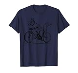 Squirrel on a Bike Funny Rodent Biker Animal Rider T-Shirt