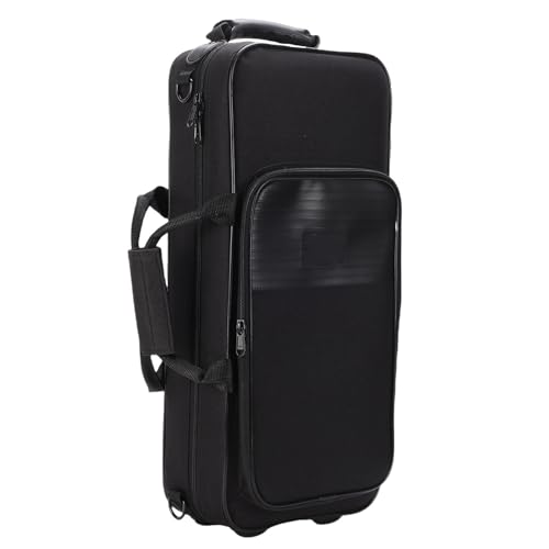 Jiawu Tragbare Trompetentasche mit Verstellbarem Schultergurt, Schutzhülle für Musiker, wasserdichte Aufbewahrungstasche aus Oxford-Stoff