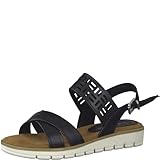 MT FEEL MARCO TOZZI Damen 2-2-28600-28 Sandalette, Sandalia Mujer, Negro, 40 EU