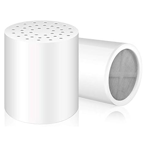 FEELSO 2 Pack 15 Stages Replacement Filters for Hard Water Remove Chlorine and Harmful Substances Cover