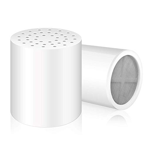 FEELSO 2 Pack 15 Stages Replacement Filters for Hard Water Remove Chlorine and Harmful Substances