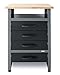 Produktbild Ondis24 Werkbank Bernd Plus Werktisch mit 4 Schubladen 60 x 60 x 95(H) cm Buchenholzarbeitsplatte