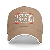 Trewrdt Venezuela 51st State Hat Snapback Cap for Men Women Natural