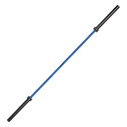 Signature Fitness Olympic Cerakote Barbell – for Home & Commercial Gyms, 190K PSI Tensile Strength Rated for up to 1,500-Pound Capacity, blue (SF-CKOB7-BLU) by Fitvids - Image 5