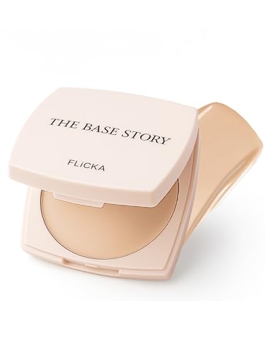 Image of FLiCKA The Base Story Cream Foundation for Face Makeup 8.5gm | Medium to High Coverage | Waterproof & Long Lasting | Smooth & Matte Finish with SPF | All Skin Types | 1.5 Natural