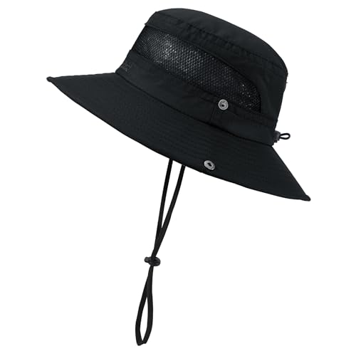 Kids Sun Hat UPF 50+ Sun Protective Bucket Hat for Kids Boys Girls Wide Brim Summer Beach Fishing Safari Adjustable Hat2