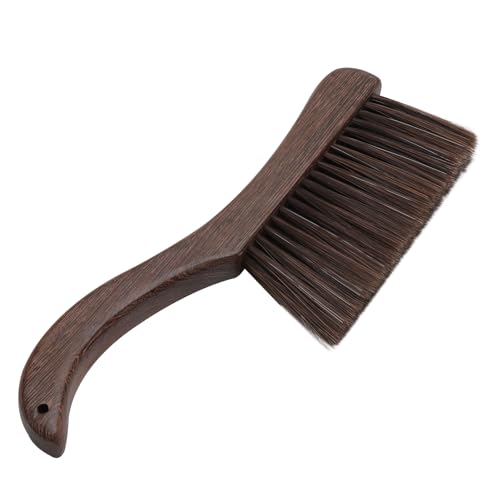 TNSLAND Cepillo Quitapolvo con Mango Largo - Cerdas Suaves Y Densas, Cepillo de Ropa Y Textil, Mango de Madera Ergonómico - Ideal para Hogar, Coche, Sofá, Alfombra, Ropa
