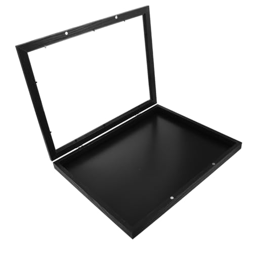 Ciieeo Marco de Madera para Camisetas Deportivas con Vitrina Protectora Transparente Soporte para Baloncesto y Fútbol Exhibidor de Uniformes Montable Pared Coleccionistas y Clubes