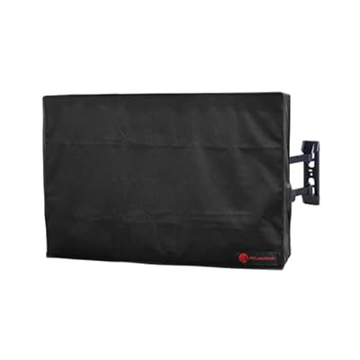 Atlantic Outdoor TV Cover Weatherproof with Bottom Cover for 50-55 inch TV, Waterproof and Dustproof TV Screen Protectors with Remote Control Pocket for Outside LED, LCD, OLED Flat Screen TVs, Black