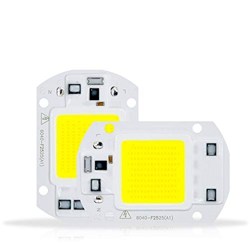 Fengyanƒpd, 2pbNADIY LED COB`bvX|bgCg50W/30W/20W/10W AC110VX}[gIChCo[svLEDtbhCgv(110v Cold White,30W)
