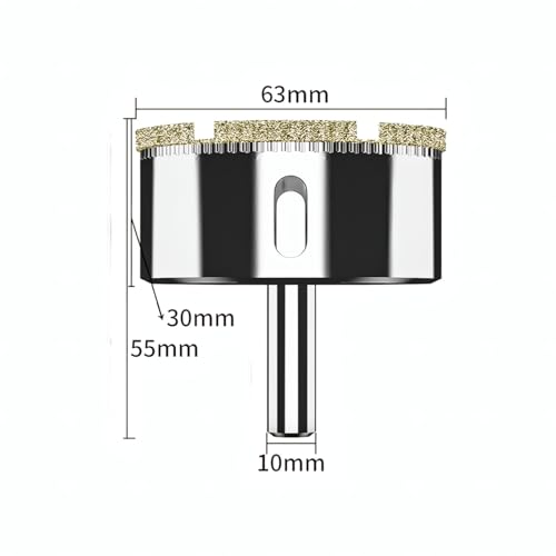 Set de 10 brocas diamante de 11 mm para vidrio y cerámica miniatura 2