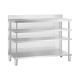 Durable et facile d'entretien – cette table de travail en inox garantit une utilisation à long terme et un nettoyage facile grâce au matériau utilisé