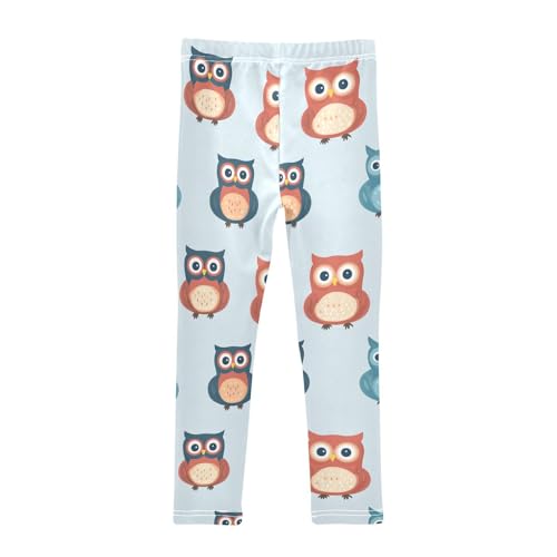 Girls Leggings Cute Owls Soft Toddler Leggings for Girls Kids Pants Size 4T-10T2
