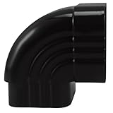 Homoyoyo Aluminum Gutter Downspout Elbow Connector Plug Adapter for Rain Gutter Extension