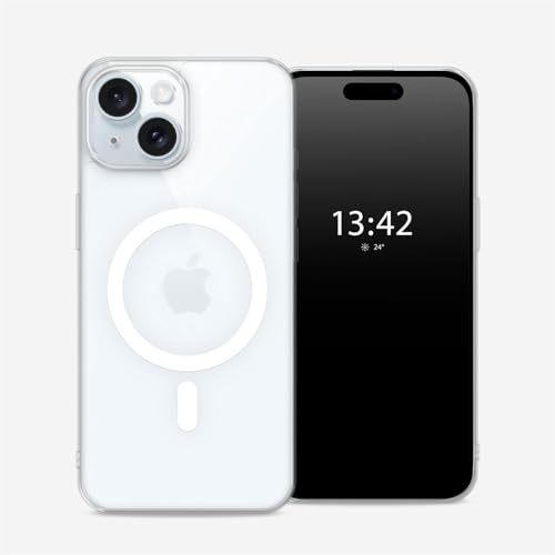Coque iPhone 15 MagSafe transparente rigide résistante aux rayures Nova - 7