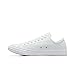 Converse Chuck Taylor All Star Leather Low Top Shoe, white 100, 4.5 M US