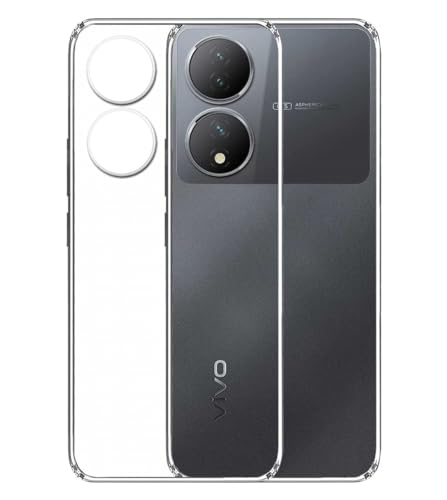 Image of Soft Silicone TPU Back Cover Compatible with Vivo Y100 / Vivo T2 5G