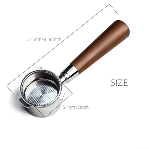 Portafiltro de 51 mm naked para cafetera espresso Smeg ECF01 ECF02 3