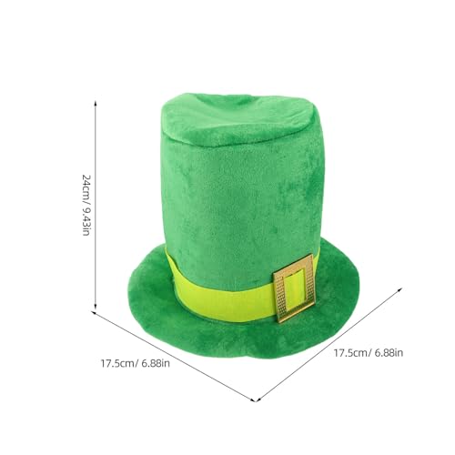Chapeau Saint-Patrick vert réutilisable et haut-de-formé irlandais léger