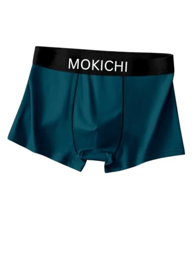 Image of Men's Ice Silk Boxer Briefs for Men | Ultra Soft Breathable Stretch Trunks | Moisture Wicking Quick Dry Innerwear | Comfortable Elastic Waist | Solid Colors