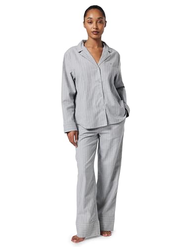 Ensemble pyjama femme stripe long Tommy Hilfiger en coton haut de gamme coupe fluide