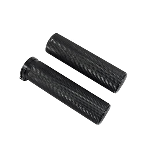 Poignées guidon moto aluminium anti-vibration 25mm noir pour Road Glide