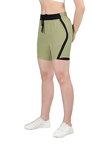 Image of CHKOKKO Summer Basketball Sports Workout Gym Training Wear Shorts for Women