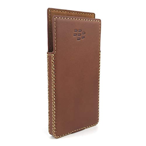 Otis BlackBerry Key2 Handmade Leather Case with Built-in Magnet (Brown)