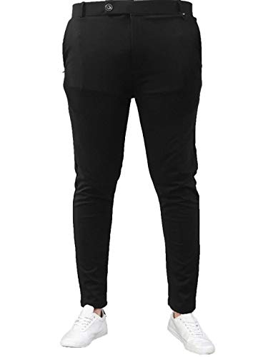 KASA Mens Lycra Pant (32, Black 