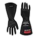 Magid Safety M011B10 Electrical Gloves | ASTM D120-09 Compliant Class 0 Rubber Electrical Insulating Gloves with Straight Cuff, Work, 11" Length, Size 10, Black (1 Pair)
