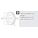 WOLFPACK LINEA PROFESIONAL 5250130 Disco Persiana Plastico Espiga Metalica 136x40 mm. Cinta...