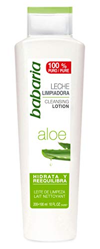 Babaria Leche Limpiadora Aloe Vera, 300 Mililitros