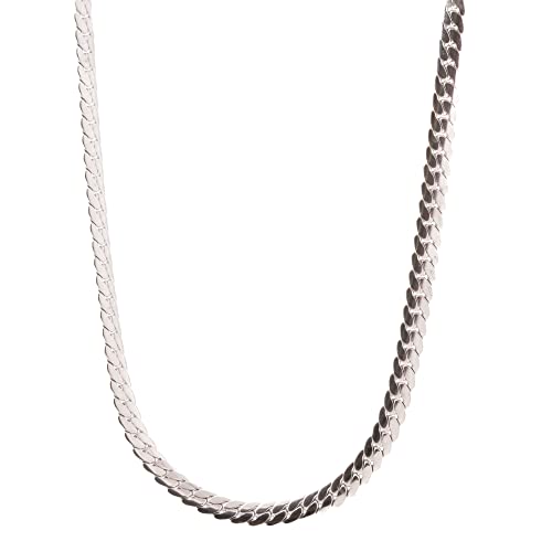 Image of THE MEN THING Chain for Men, Luxury Pure Titanium Steel Chain | Silver Stainless Steel Chain | Necklace Jewellery for Men & Boys