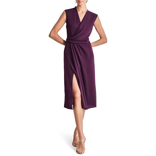 Robe midi DKNY drapée idéale pour vos soirées d'été et cocktails