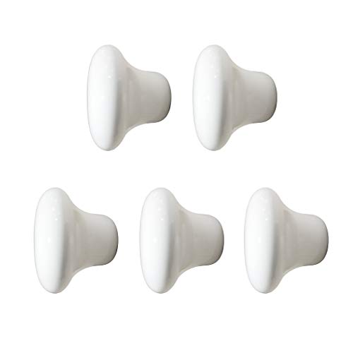 Dolity 5 puxadores de cerâmica para porta, maçaneta de gaveta, armário de cozinha, puxador de gaveta