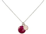 RUBIN und ROSENQUARZ bester Farbe, Oberfläche und Glanz in 925 Silber, edel vergoldet oder rose.