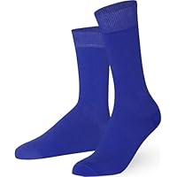 Mysocks Calcetines de color liso para hombres y mujeres real azul