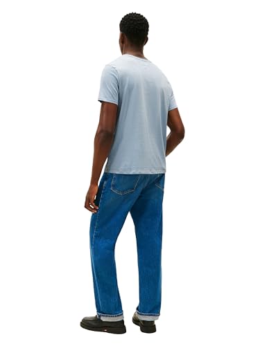 Tommy Hilfiger Mens Essential Short Sleeve Stripe Crewneck Pocket T-Shirt