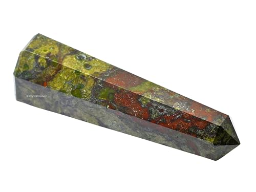 Image of Crystal Heaven Certified Dragon Bloodstone Tower Obelisk Point For Chakra, Healing And Balancing - Aaa Grade Original Certified Gemstone Agate For Reiki Meditation Yoga Spiritual (2-3 Inches)