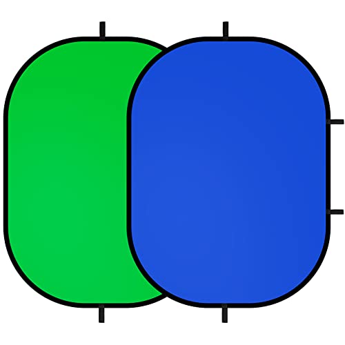 Fond de photo pliable vert bleu Selens pour studio portrait et vidéo YouTube