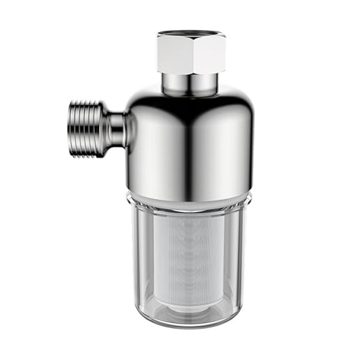 FACAIIO Filtre purificateur d'eau en acier inoxydable pour robinet d'eau potable, système d'ultrafiltration avec boîtier en PC, 95 x 44 mm, compatible avec robinet de cuisine, machine à laver et buse