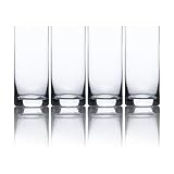 Mikasa Laura High Ball Glass, 15.5-Ounce, Set of 4