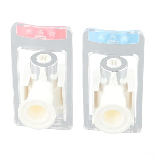 Luftreiniger, Kunststoff, Kaltpress-Heißwasserspender, Wasserhahn, Ersatz für Wasserkühler für Zapfen- und Bauchmuskelmaschinen, weißer Körper, blau/rot