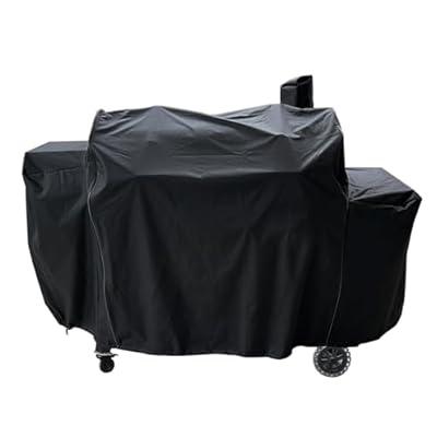 Intetiow Grill Cover for Pit Boss 1100 Pro Series Triple-Function Combo Grill PB1100PSC1 PB1100PSC2, PB1230CS1 for Pitboss Pro Series 1260 1230 600D Heavy Duty Waterproof Wood Pellet Cover, Black