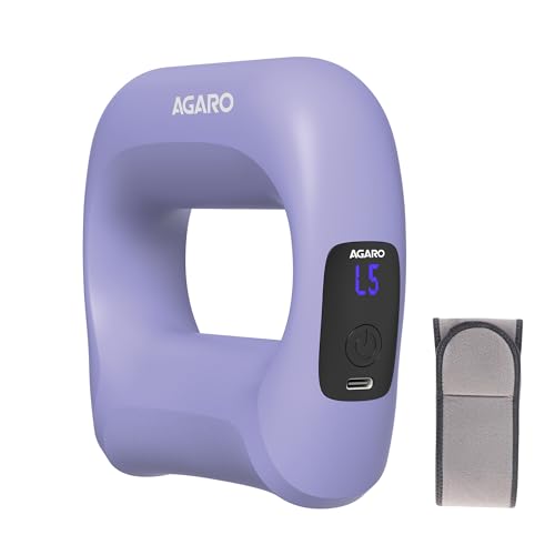 Image of AGARO Percussion Muscle Ring Massager, 5 Speed Setting, 2 Modes, Rechargeable, Deep Tissue Percussion Mini Gun Massager for Full Body Massage, Relief & Relaxation for Men and Women, Lilac